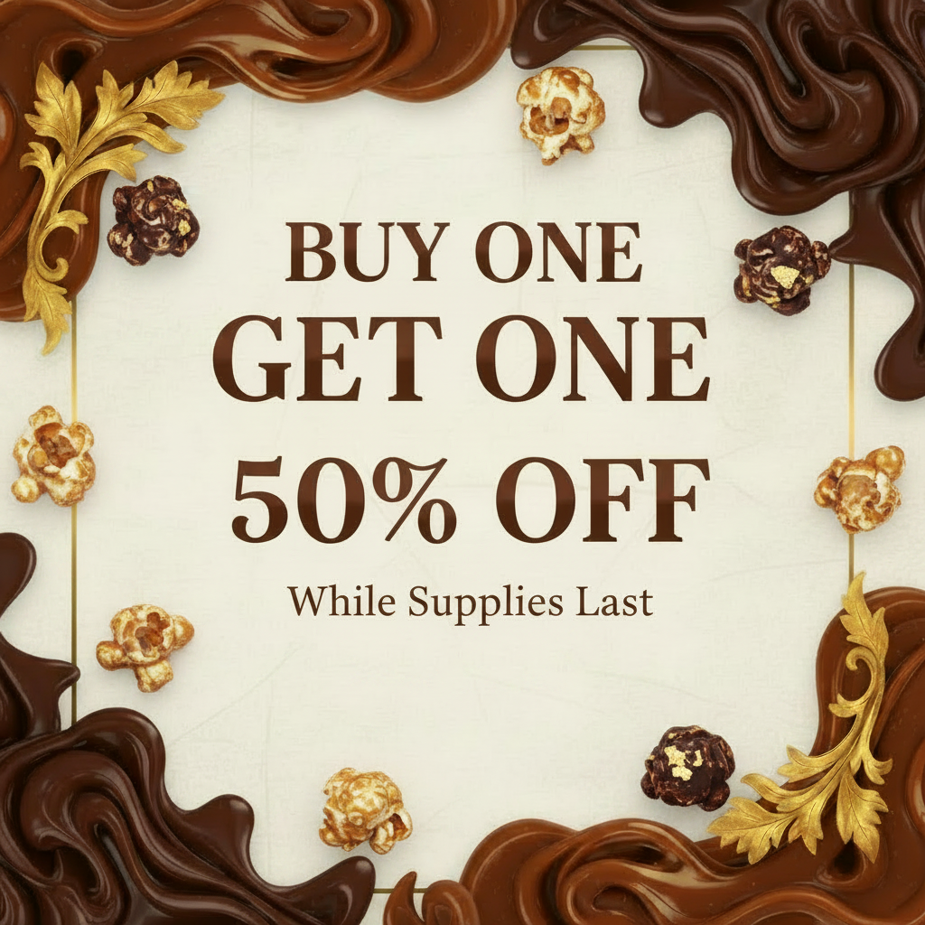BOGO Sales Banner with Popcorn